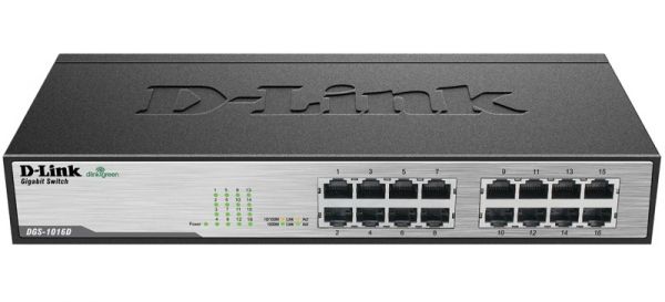  D-Link DGS-1016D, Metall -  1