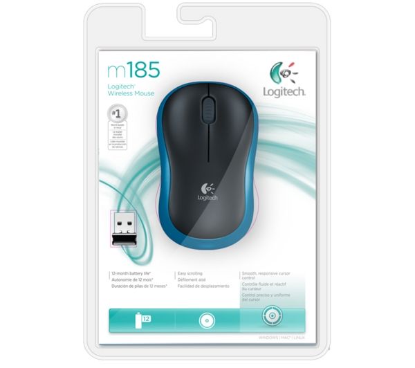  Logitech M185 Wireless Blue (910-002239) (L910-002239) -  3