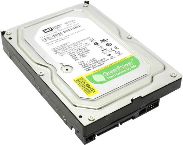  HDD SATA 1.0TB WD AV-GP 64MB (WD10EURX) Refurbished -  1