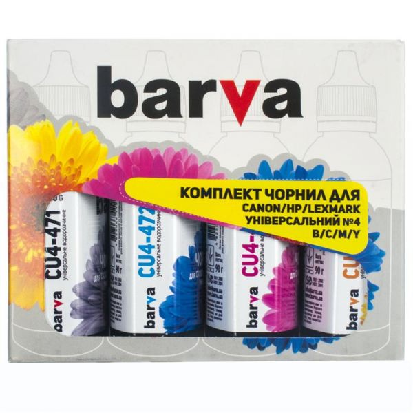   Barva Canon/HP/Lexmark  4 B/C/M/Y (CU4-090-MP) 490 -  1