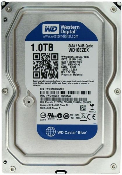   3.5" 1TB WD (WD10EZEX) -  1