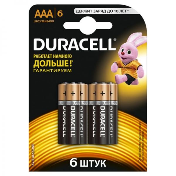  Duracell Basic AAA/LR03 BL 6 -  1