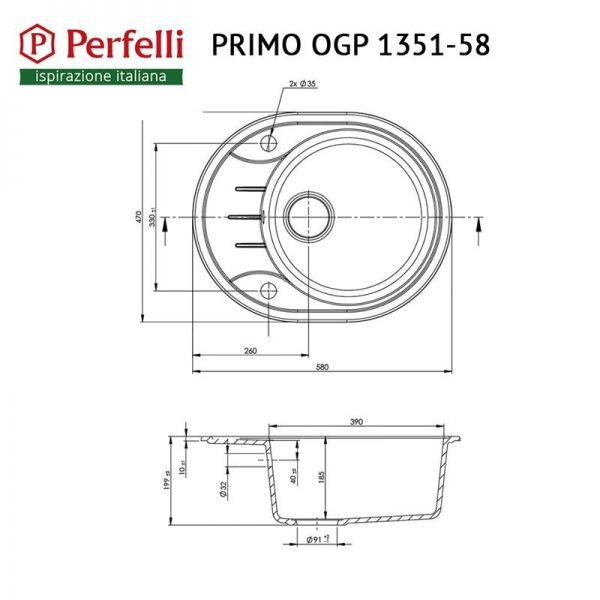 1351-58 GREY METALLIC PRIMO OGP   Perfelli -  5