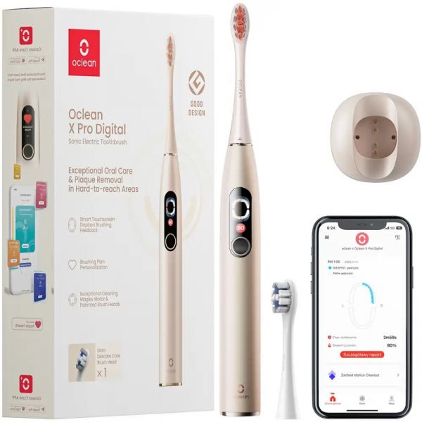    Oclean X Pro Digital Electric Toothbrush Champagne Gold (6970810552553) -  1