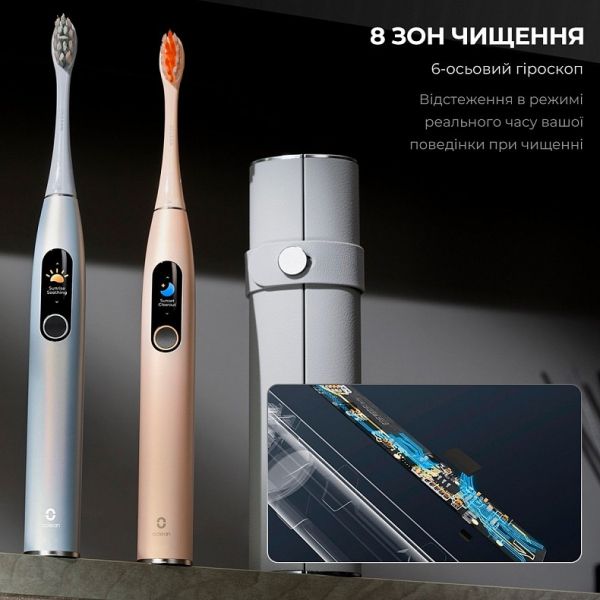    Oclean X Pro Digital Electric Toothbrush Champagne Gold (6970810552553) -  7