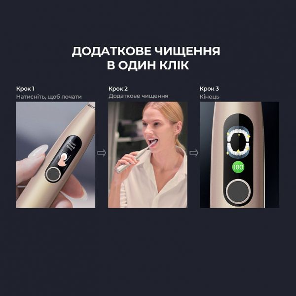    Oclean X Pro Digital Electric Toothbrush Champagne Gold (6970810552553) -  9