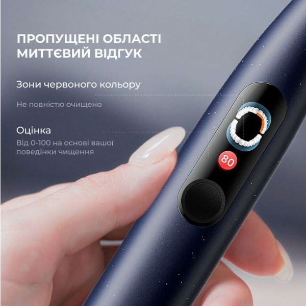    Oclean X Pro Digital Electric Toothbrush Dark Blue (6970810553482) -  13