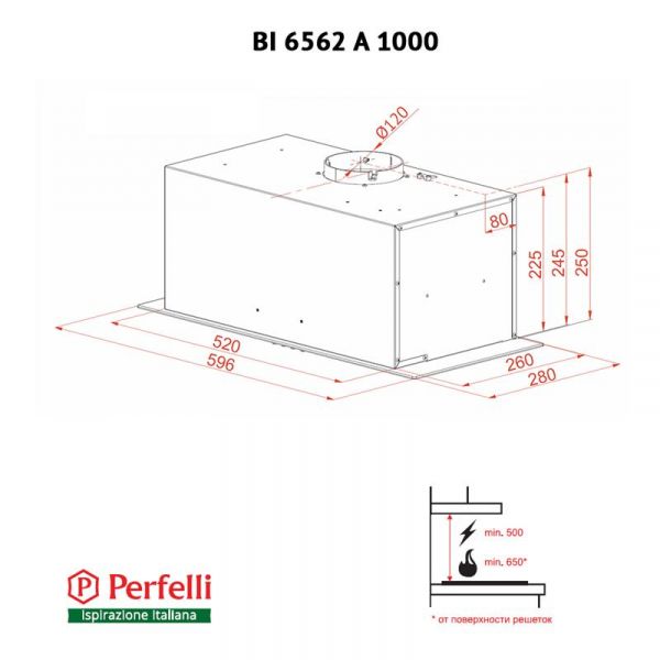  Perfelli BI 6562 A 1000 GF LED GLASS -  6