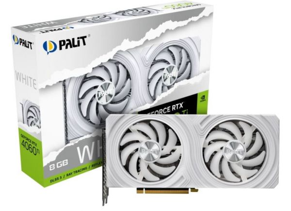  GF RTX 4060 Ti  8GB GDDR6 White Palit (NE6406T019P1-1048L) -  1