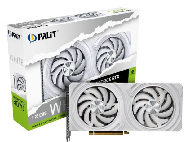  GF RTX 4070 12GB GDDR6X White Palit (NED4070019K9-1047L) -  1