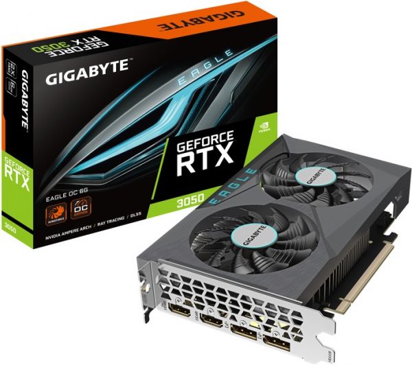 ³ GF RTX 3050 6GB GDDR6 WindForce OC Gigabyte (GV-N3050WF2OC-6GD) -  1