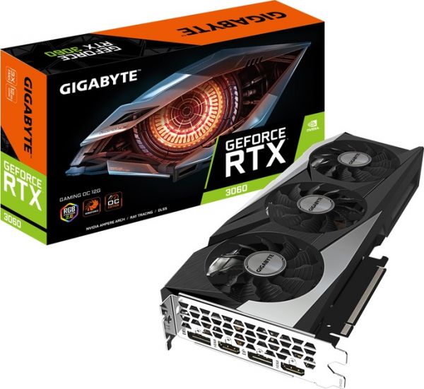 ³ GF RTX 3060 12GB GDDR6 Gaming Gigabyte (GV-N3060GAMING-12GD) -  1