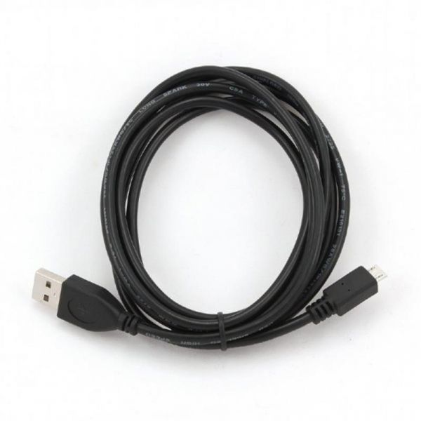   USB 2.0 AM to Micro 5P 0.1m Cablexpert (CCP-mUSB2-AMBM-0.1M) -  1