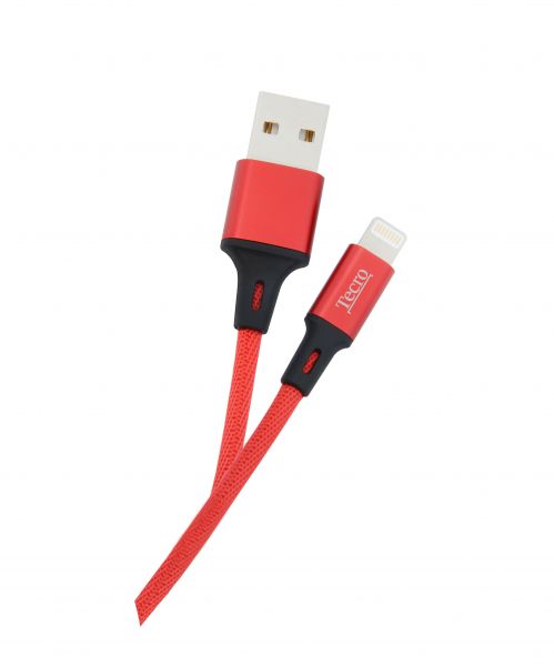  USB 2.0 - 1.0 AM/Lightning Tecro LT-0100RD Red -  1