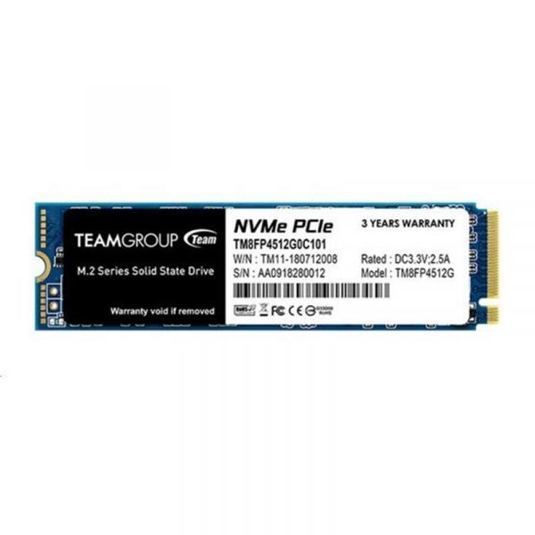  SSD  512GB Team MP34 M.2 2280 PCIe 3.0 x4 3D TLC (TM8FP4512G0C101) -  1