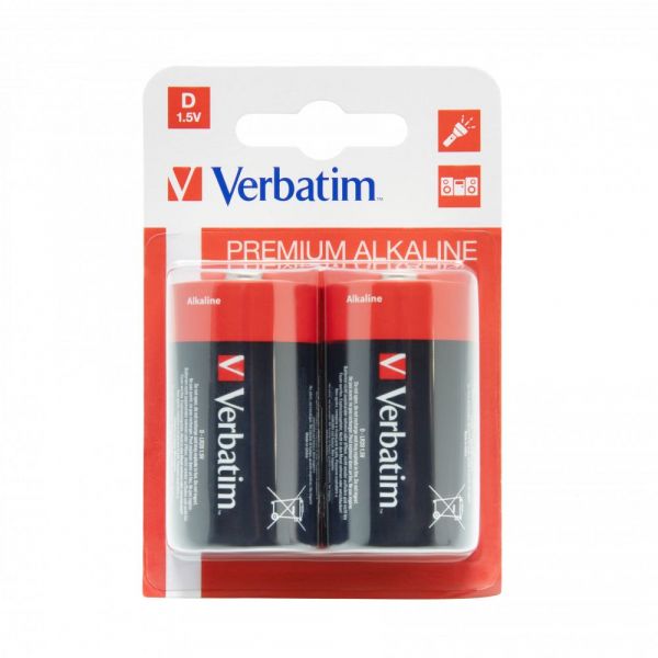  Verbatim Alkaline D/LR20 BL 2 -  1