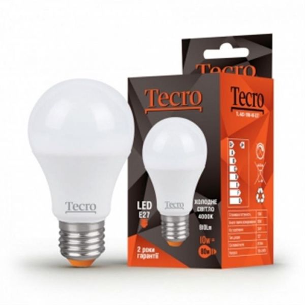   Tecro 10W E27 4000K (TL-A60-10W-4K-E27) -  1