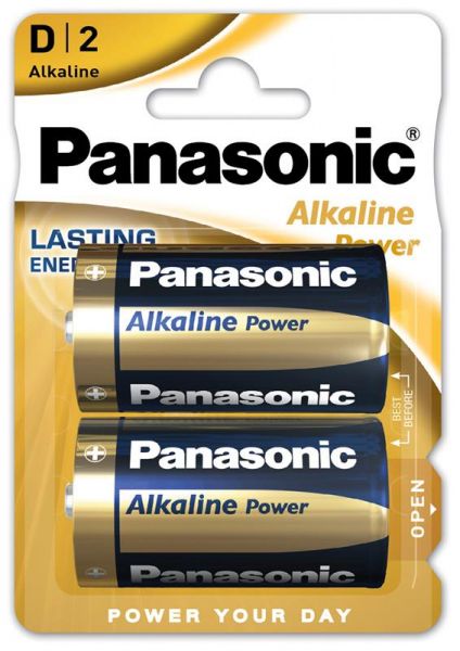  Panasonic Alkaline Power D/LR20 BL 2  -  1