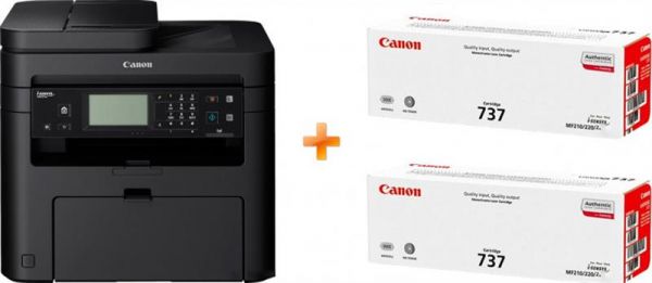  Canon i-SENSYS MF237w c Wi-Fi (1418C170AA) + 2  Canon 737 -  1