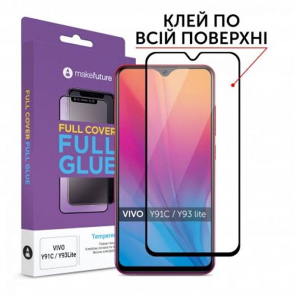   MakeFuture Full Cover Full Glue Vivo Y91C/Y93 Lite (MGF-VY91C) -  1