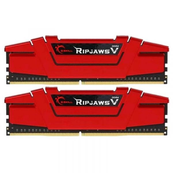  '  ' DDR4 32GB (2x16GB) 2666 MHz Ripjaws V Red G.Skill (F4-2666C19D-32GVR) -  1