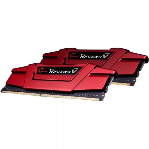  '  ' DDR4 32GB (2x16GB) 2666 MHz Ripjaws V Red G.Skill (F4-2666C19D-32GVR) -  2