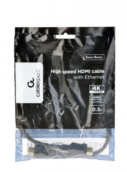  Cablexpert (CC-HDMI4L-0.5M) HDMI-HDMI V.1.4, /, 0.5 Black -  3