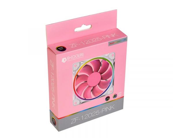  ID-Cooling ZF-12025-PINK ARGB (Single Pack), 120x120x25, 4-pin PWM,    -  3