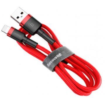   USB 2.0 AM to Lightning 2.0m Cafule 1.5A red+red Baseus (CALKLF-C09) -  1