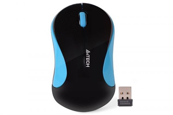  A4Tech G3-270N (Black+Blue) V-Track USB, 1000dpi -  1