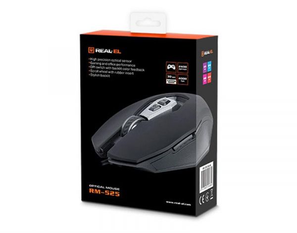  REAL-EL RM-525 USB Black UAH -  2