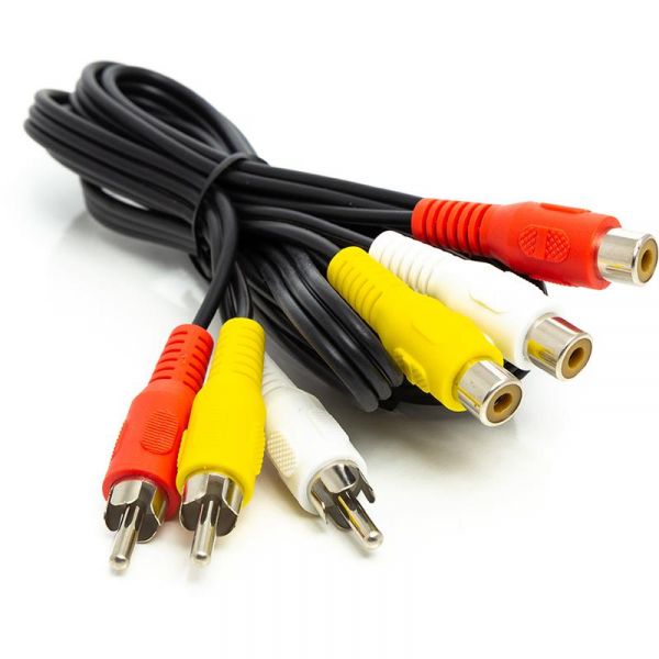  PowerPlant (CA912049) 3RCA(M)-3RCA(F), 1 Black -  1