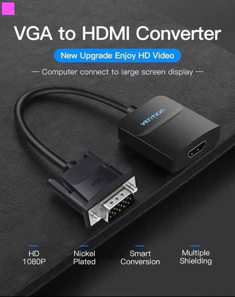  Vention VGA-HDMI, 0.2 m,     (ACNBB) -  3