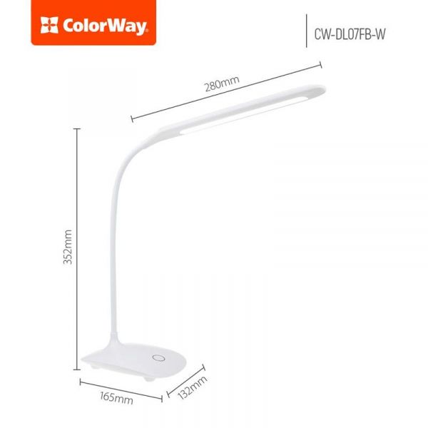   ColorWay Flexible 360, White,   ,  , 18 LED SMD, 225 , 1200 mAh (CW-DL07FB-W) -  2