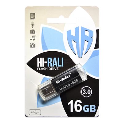 USB 3.0 Flash Drive 16Gb Hi-Rali Corsair series Black, HI-16GB3CORBK -  1