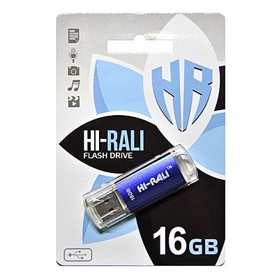 USB Flash Drive 16Gb Hi-Rali Rocket series Blue (HI-16GBVCBL) -  1