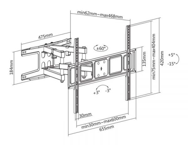   Satelit 32-70PIVOT400A (VESA400400) -  3