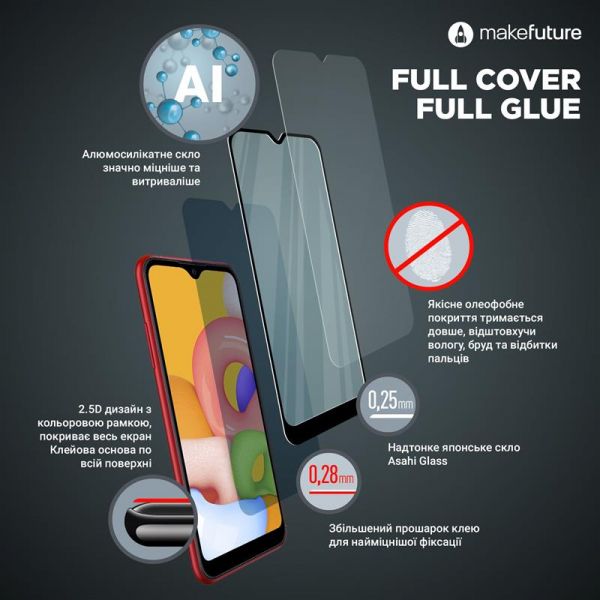   MakeFuture Samsung A21s Full Cover Full Glue (MGF-SA21S) -  3