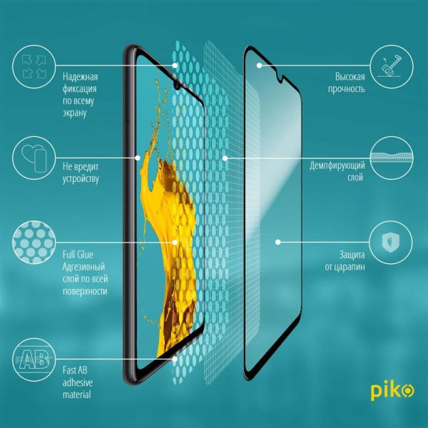   Piko Full Glue Huawei Y6p (1283126501630) -  3