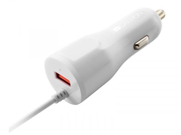    Canyon (1USB, 2.4A) White (CNE-CCA033W) +  Lightning -  1