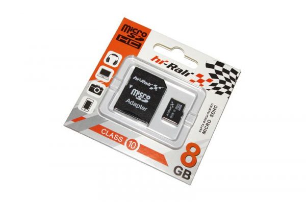  '  `i MicroSDHC 8GB Class 10 Hi-Rali + SD-adapter (HI-8GBSDCL10-01) -  1