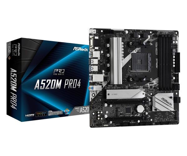   ASRock A520M Pro4 Socket AM4 -  1