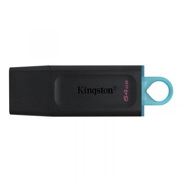 USB 3.2 Flash Drive 64Gb Kingston DataTraveler Exodia, Black/Teal (DTX/64GB) -  1