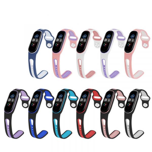  BeCover Sport Style  Xiaomi Mi Smart Band 5 Pink-White (705173) -  4