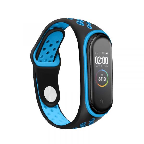  BeCover Nike Style  Xiaomi Mi Smart Band 5 Black-Blue (705150) -  1