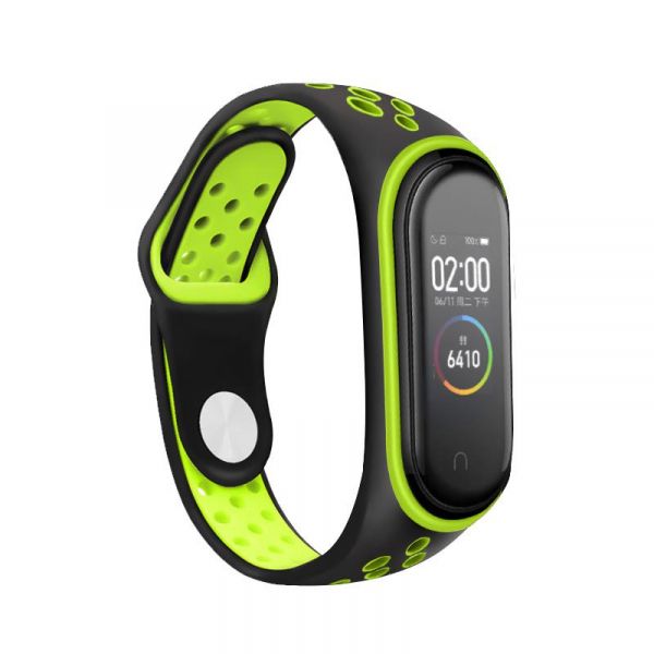  BeCover Nike Style  Xiaomi Mi Smart Band 5 Black-Green (705152) -  1