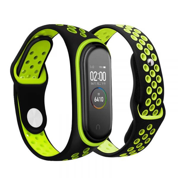  BeCover Nike Style  Xiaomi Mi Smart Band 5 Black-Green (705152) -  2