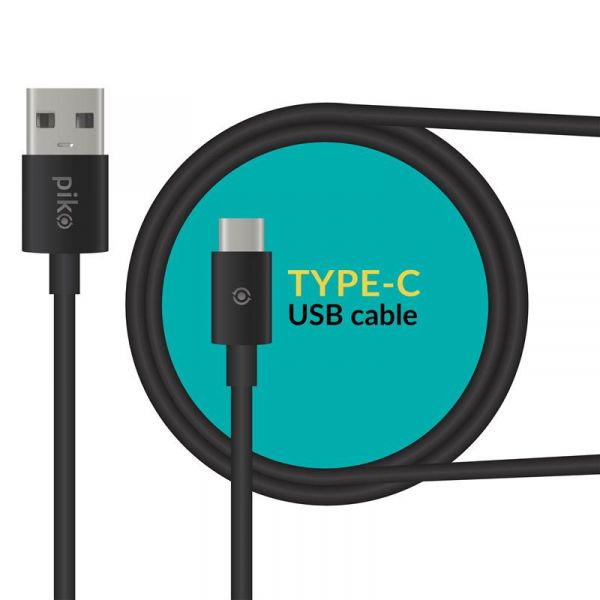  Piko CB-UT12 USB-USB Type-C 2 Black (1283126493850) -  1