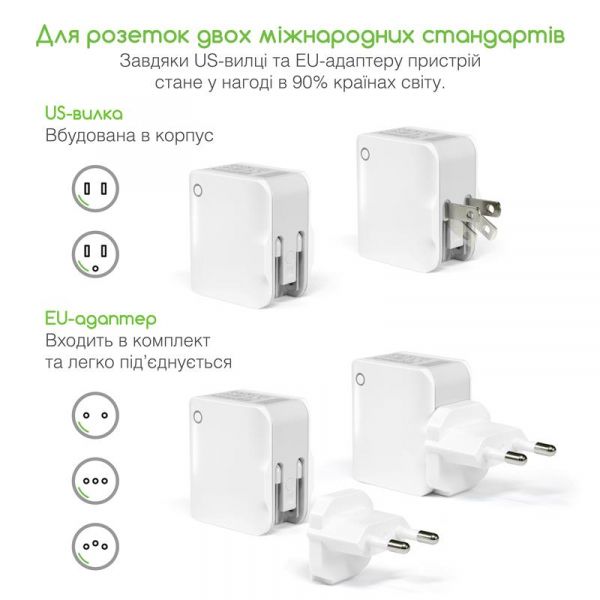    Intaleo TCA242 (2USB, 2.4A) White (1283126477492) -  4