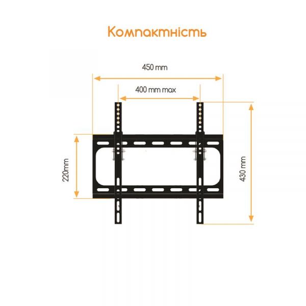   ACCLAB AL-FR40/T (1283126485794) (VESA400400) -  4